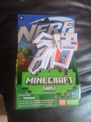 Nerf Minecraft Ghast Blaster With 2 Darts New