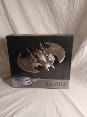Batman Batwing Metal Desktop Figurine QMX Caliber Metalworks 2015 New