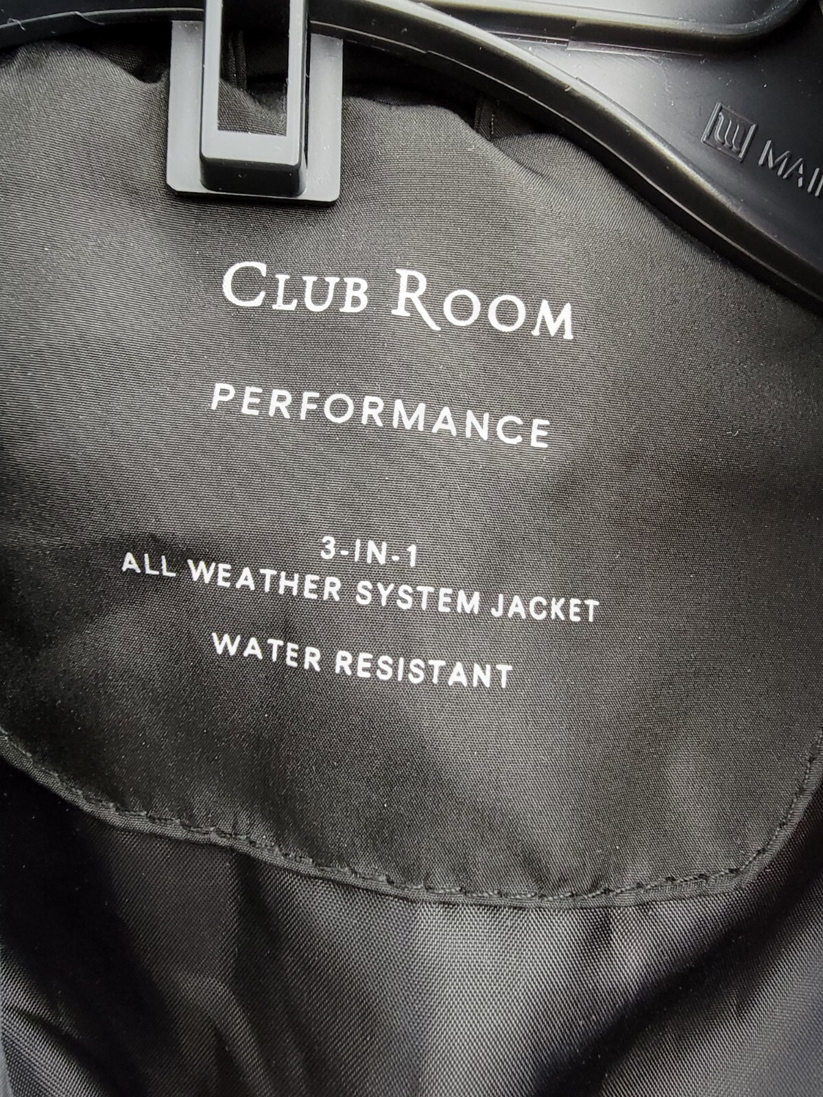Club Room 3-in-1 Hooded Jacket Men's S Black/Gray Heather Snap Zip Closure L/S - Picture 11 of 19