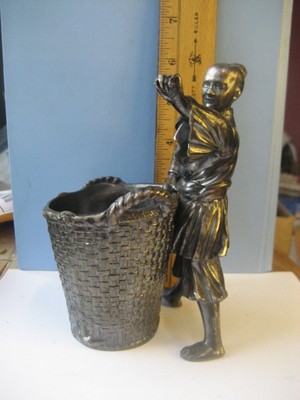 SCARCE DERBY SILVER CO-CT SAMURAI WARRIOR MATCH/TOOTHPICK HOLDER/CHINA?/JAPAN?