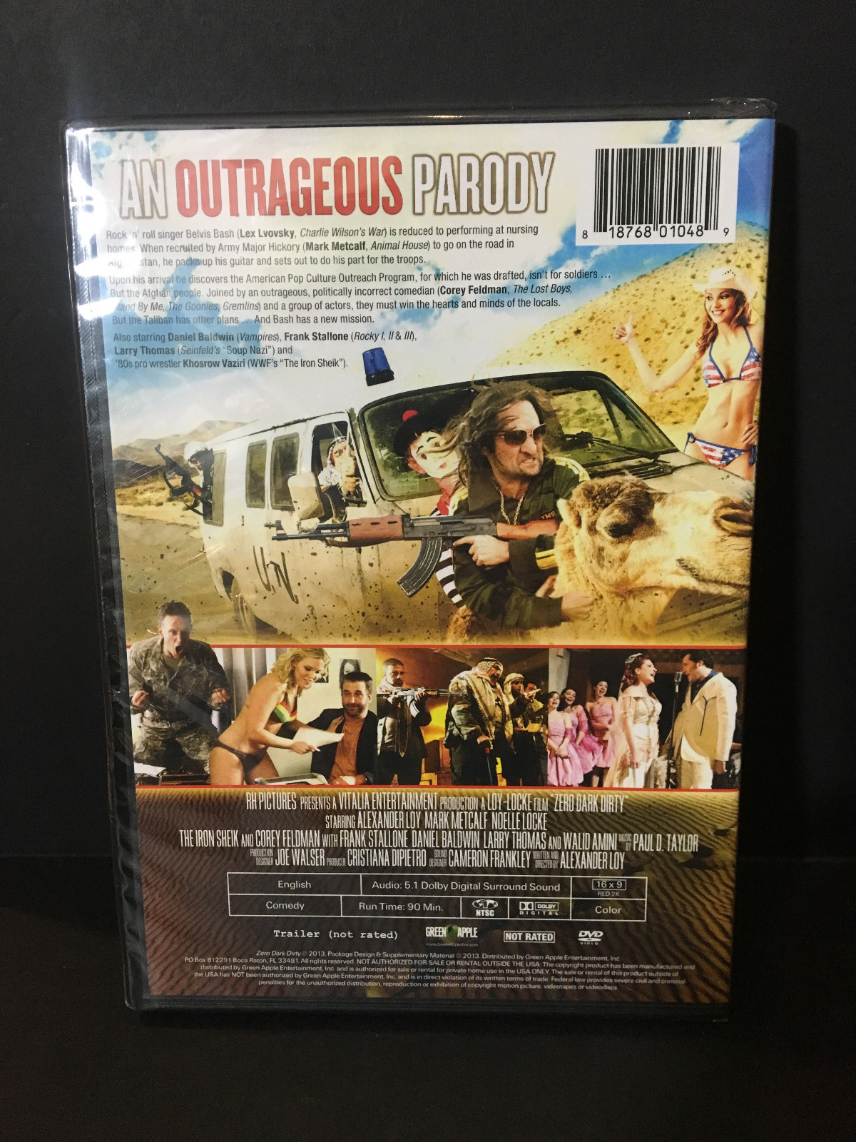 Zero Dark Dirty New! DVD, Corey Feldman Movie Baldwin Comedy Parody Stallone