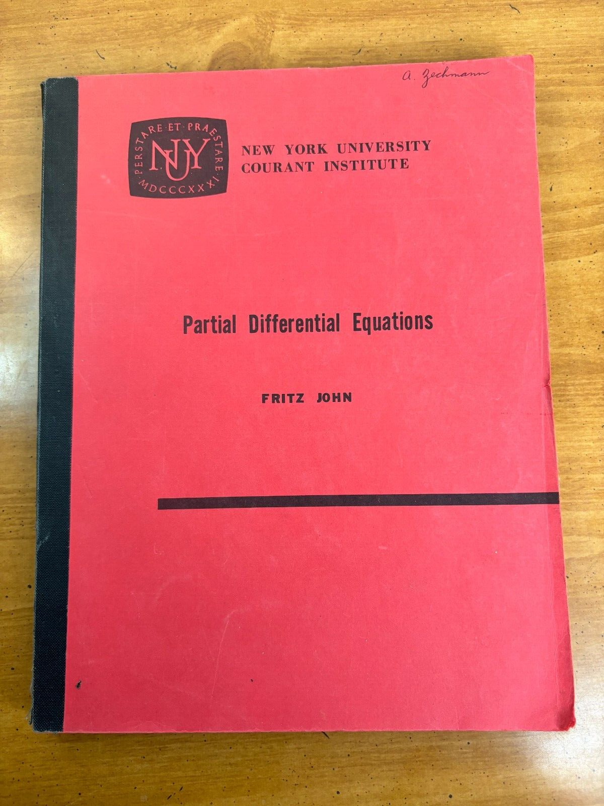 Partial Differential Equations by Fritz John - NYU Courant
