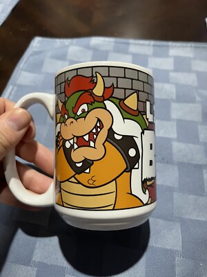 Super Mario Bros. Bowser Like A Boss Mug White NEW