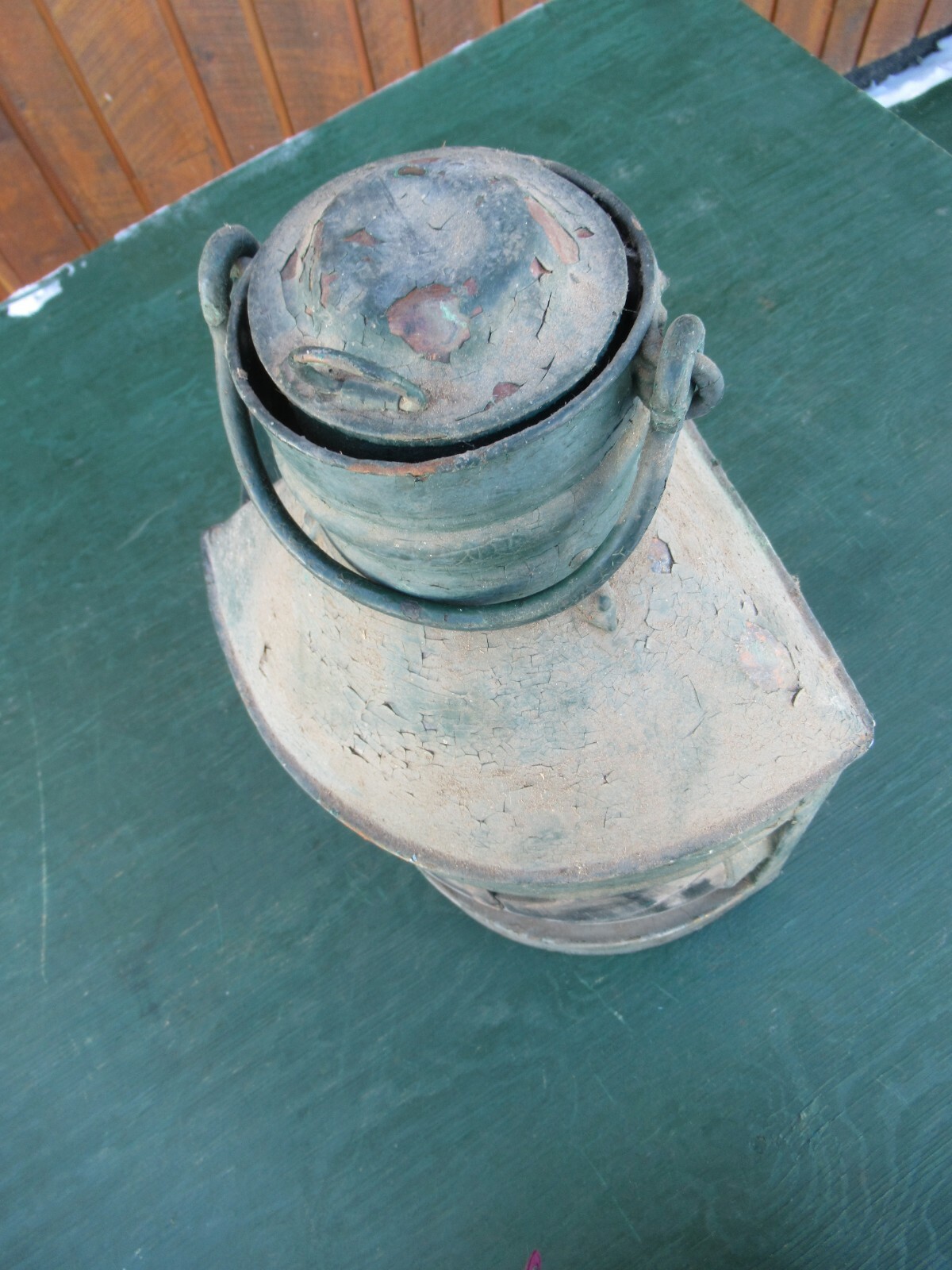 Antique Large Boat Ship Lantern Corner Nautical Maritime