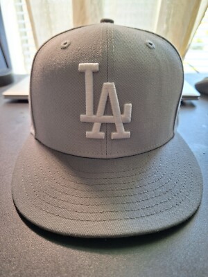 Los Angeles Dodgers MLB New Era 59Fifty Fitted 7 1/4 Grey Blue