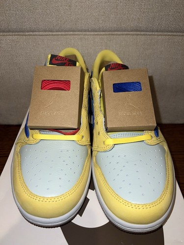 Pre-owned Jordan Travis Scott X Air  1 Retro Og Sp Low Canary Dz4137-700 Us Size 6w/4.5m✅ In Yellow