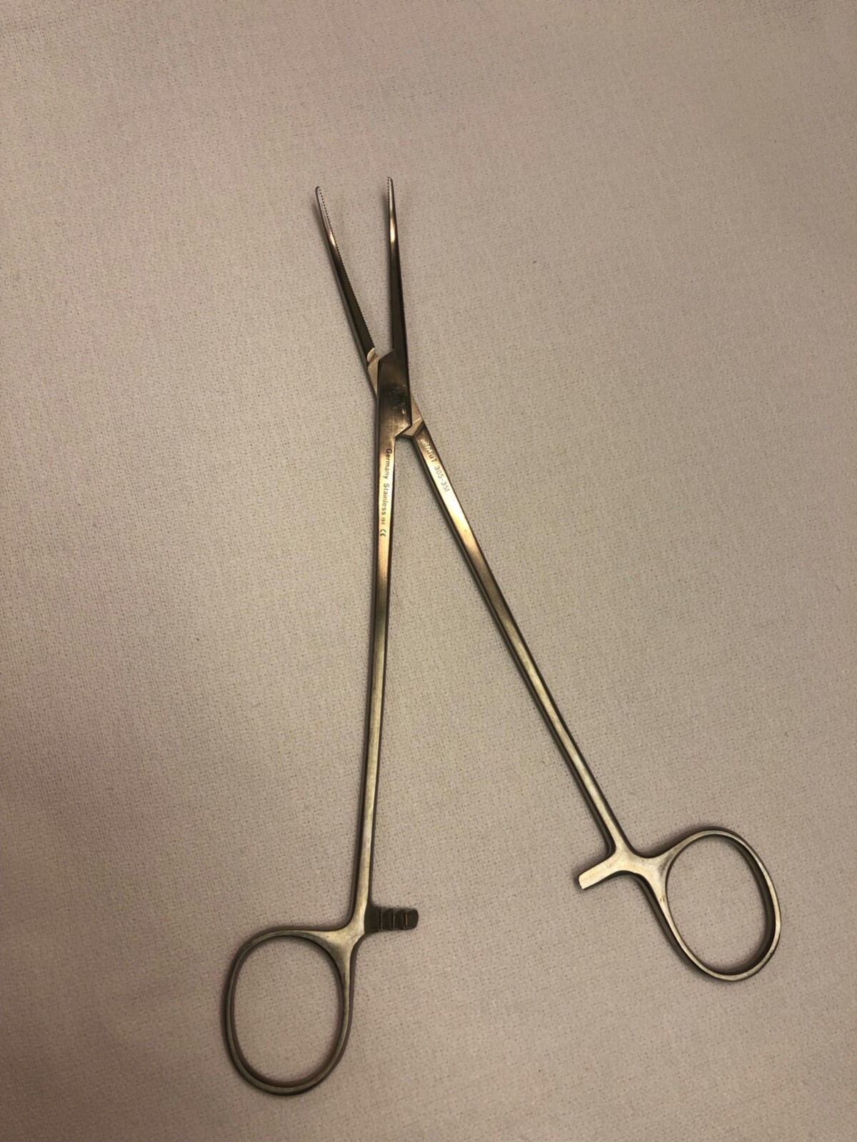 ●First Degree オリジナル1st Press INTEGRA JARIT 305-351 HEISS ARTERY FORCEPS, 8'', HALF CURVED