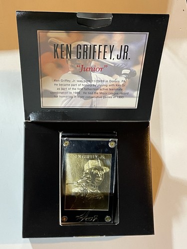 Griffey Jr The Gold Performance Mint 22KT Card And Box | eBay