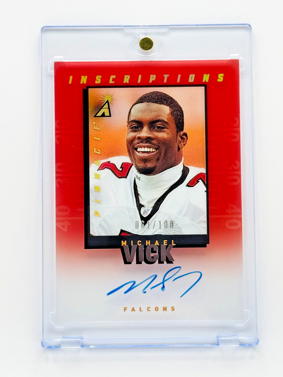 Michael Vick Auto /100 – 2022 Contenders Inscriptions Clear