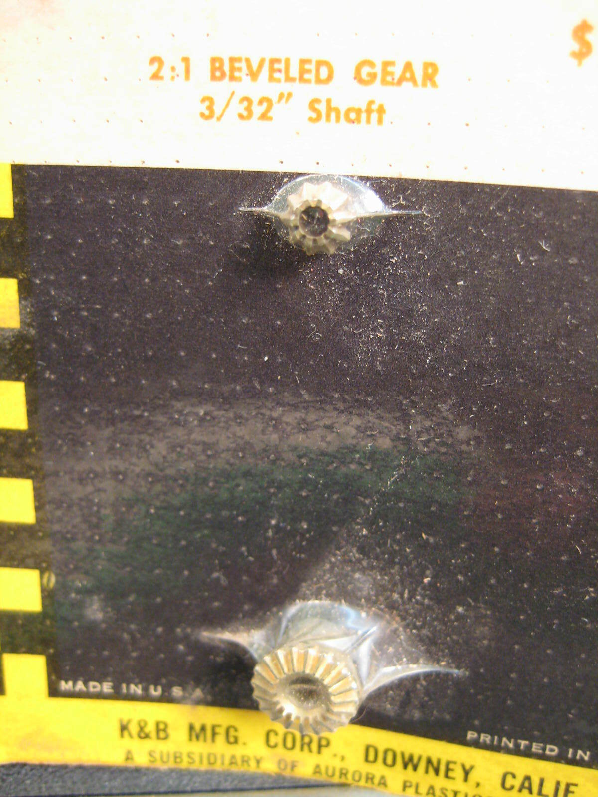 Vintage K & B PIT STOP Various Bevelled gear sets  3/32