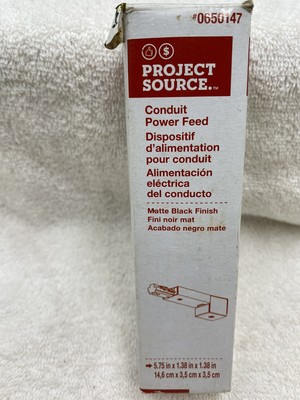Project Source Conduit Power Feed Matte Black Finish