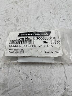 Wittmann ES00000010-CONNECTOR, MALE INSERT 17-32