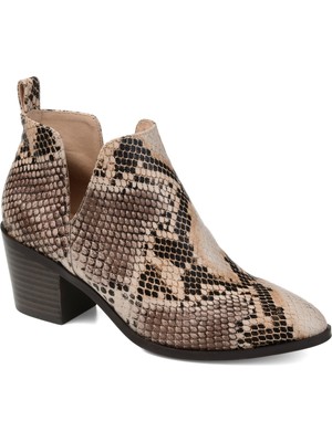 

JOURNEE COLLECTION Женские ботильоны без шнуровки Lola бежевого цвета со змеиным узором, 11 м, Бежевый, LOLA-BOOTIE