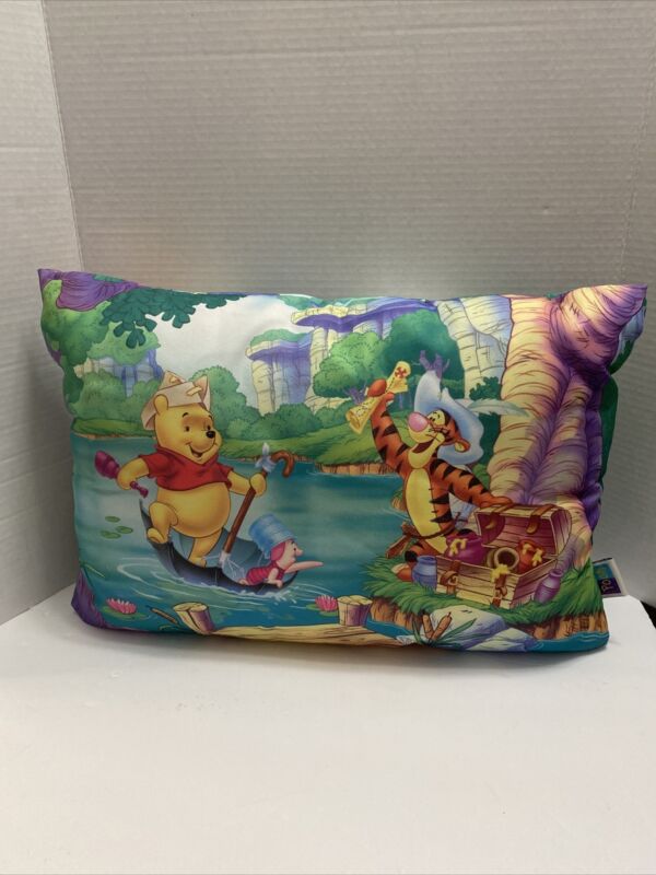 Disney Winnie The Pooh Two Sided Throw Pillow 19x13”