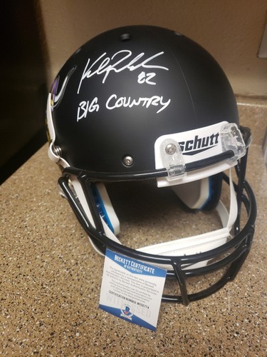 🏈KYLE RUDOLPH🏈SIGNED🏈 🤩VIKINGS FULL SIZE🤩NEW💥HELMET💥BECKETT💥HOLO REPLICA