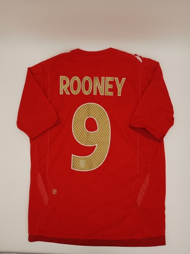 【希少】2006WC イングランド代表　ユニフォーム　ROONEY 9 Wayne Rooney #9 England 2006 World Cup Away ORIGINAL Umbro