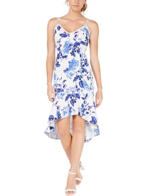 

JUMP Женское белое коктейльное платье миди на тонких бретельках для подростков, Белый