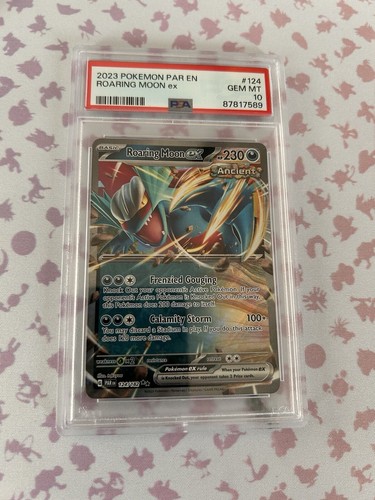 2023 Pokemon Paradox Rift Roaring Moon EX 124 PSA 10 Gem