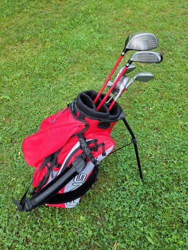Ping Moxie Red & Black RH 6 Club Junior Kids Youth Golf Set & Bag 27