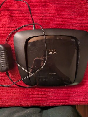 Cisco Linksys E1000 Wireless N Router FAST Ethernet Ports 10/100 2.4GHz PC N12