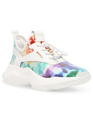 

STEVE MADDEN Женские белые эластичные кроссовки Myles с круглым носком с язычком, 9,5 м, Белый, MYLE01S1
