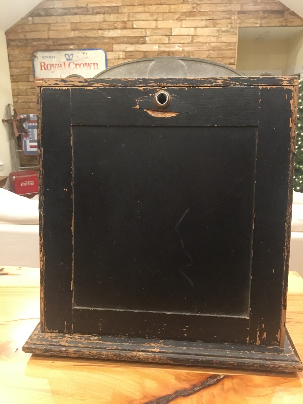 VINTAGE 1930 A.B.T. CASINO PENNY COIN FLIP TRADE SIMULATOR SLOT MACHINE ORIGINA