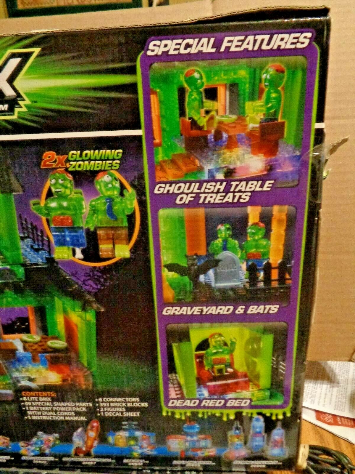 NIB! CRA-Z-ART LITE BRIX ZOMBIE MANOR LED LIGHTS *RARE-HARD TO FIND