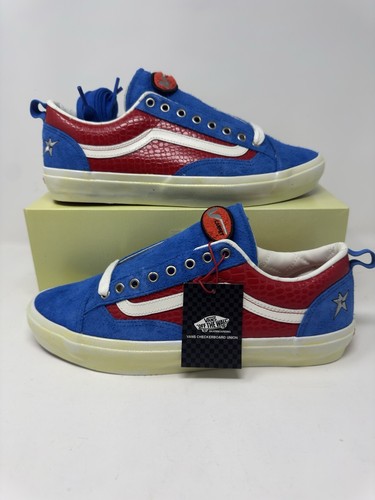VANS Old Skool 36+ x Carpet Company Red/Blue Size 12 F&F /77
