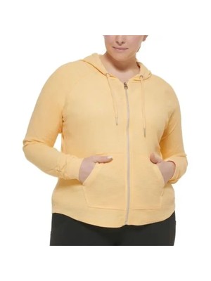 

CALVIN KLEIN PERFORMANCE Женская желтая куртка с капюшоном и рукавами реглан Plus, Желтый, PF2X4579