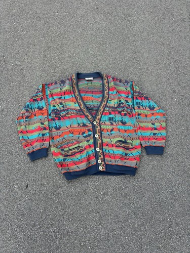 【Vintage】COOGI 3D KNIT CARDIGAN Vintage Coogi 3D Knit Cardigan Sweater | eBay