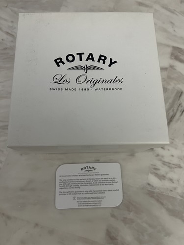 Pre-owned Rotary Watch Gs02680/19 Stainless Steel On Strap Quartz