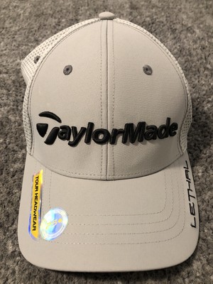 Taylor Made Tour Headwear Golf Lethal RBZ 1R Hat Cap LIGHT GREY GRAY NWOT L/XL