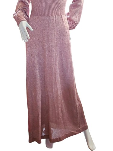 Vintage 70's Wenjilli Knit Maxi Dress Size 11/12