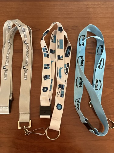 Amazon Lot of 3 Various Employee Lanyards: Prime, 5 S Challe