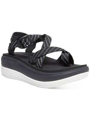 Женские черные босоножки на танкетке MADDEN GIRL на платформе 1-1/2 с регулируемой высотой 7,5 м