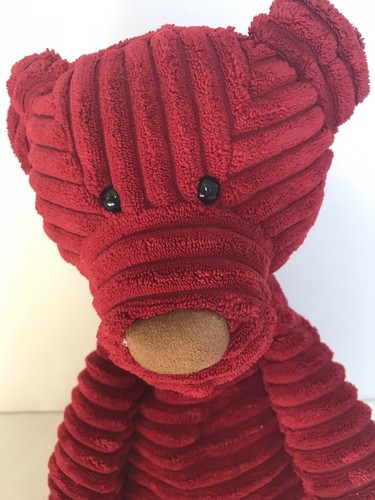 Jellycat Teddy Bear Crimson Red Corduroy Cordy Roy 16