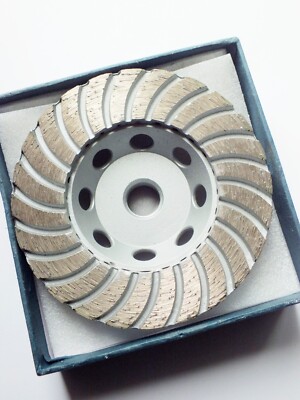 TechDiamondTools Turbo Diamond Grinder Wheel 4 inch, 5/8'' - 11  Threads
