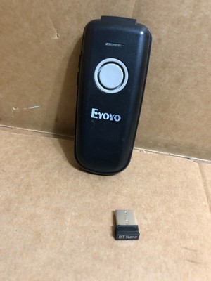 Eyoyo Mini 1D Bluetooth Barcode Scanner Wireless W/ Power On/Off Button EY-023C