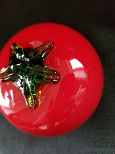 Art Glass Fruit Vegetable Blown Tomato Collectible Decorative Vintage