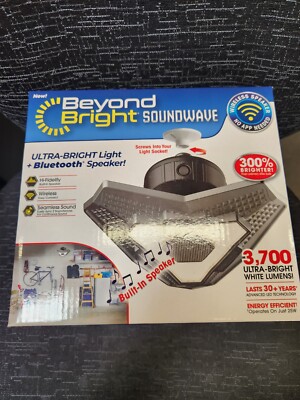 BEYOND BRIGHT 25 Watt LED Lamp Light Bulbs with Built-In Bluetooth Speaker