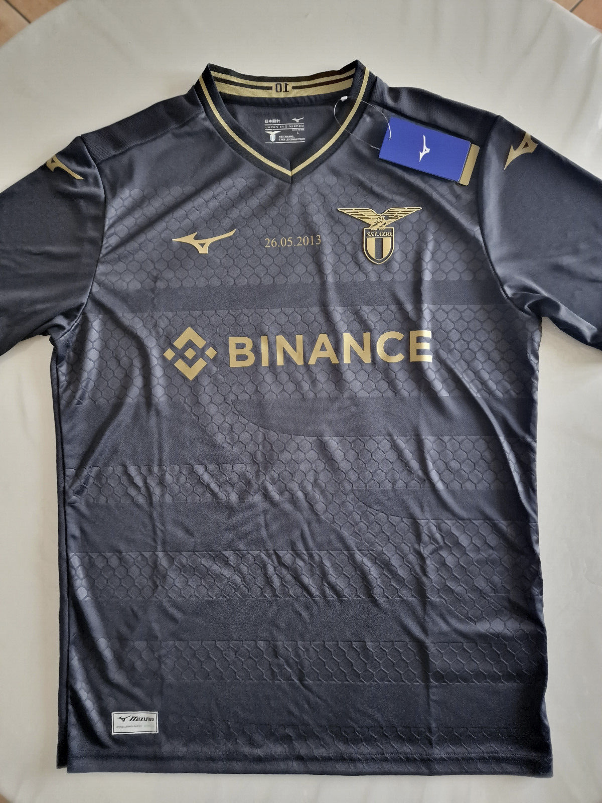 [新品] Lazio binance サッカー ユニフォーム　Lサイズ 水色 新品] Lazio binance サッカー ユニフォーム Lサイズ 水色