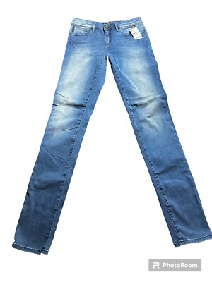 MAVI Gold Alissa High Rise Super Skinny Blue Soft Stretchy Jeans Size 27x34 NWT