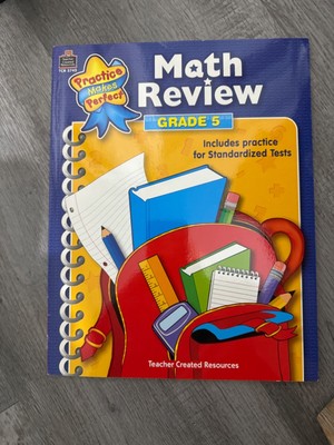 Math Review Grade 5. Practice Makes Perfect Home School like new
