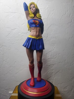 Supergirl 1/4 display statue collectible, painted by Fractured3D Studios.