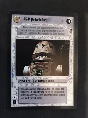1996 Star Wars CCG - A New Hope - Limited Black Border - R5-D4 (Arfive-Defour)