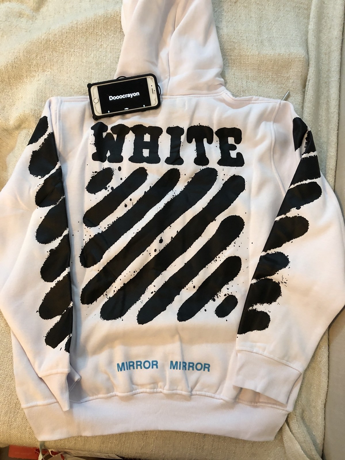off white hoodie heavy