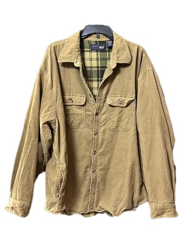 Arrow Blue Jean Co Brown Button Down corduroy Jacket Size XXL