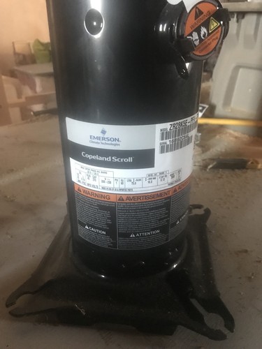 HVAC Copeland Scroll Compressor ZR28K5E-PFV-7M3 28000 BTUs 2.5 Ton Unit
