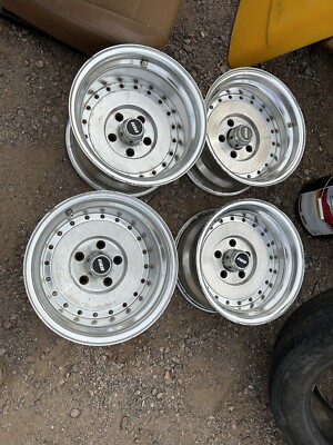 Enkei Wheels Old School 5x5 Chevy C/10 & Big Gm Car Pattern Full Set 4 15x8 &5x7