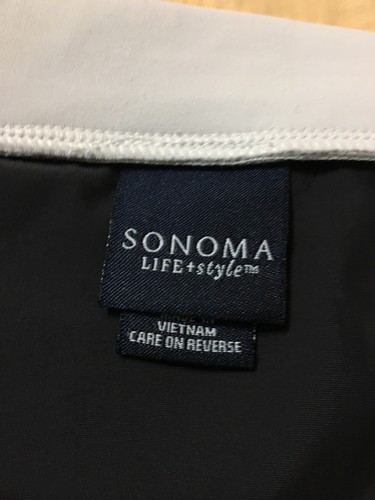 Women's Sonoma size 16 black & white life + style swimsuit skirt